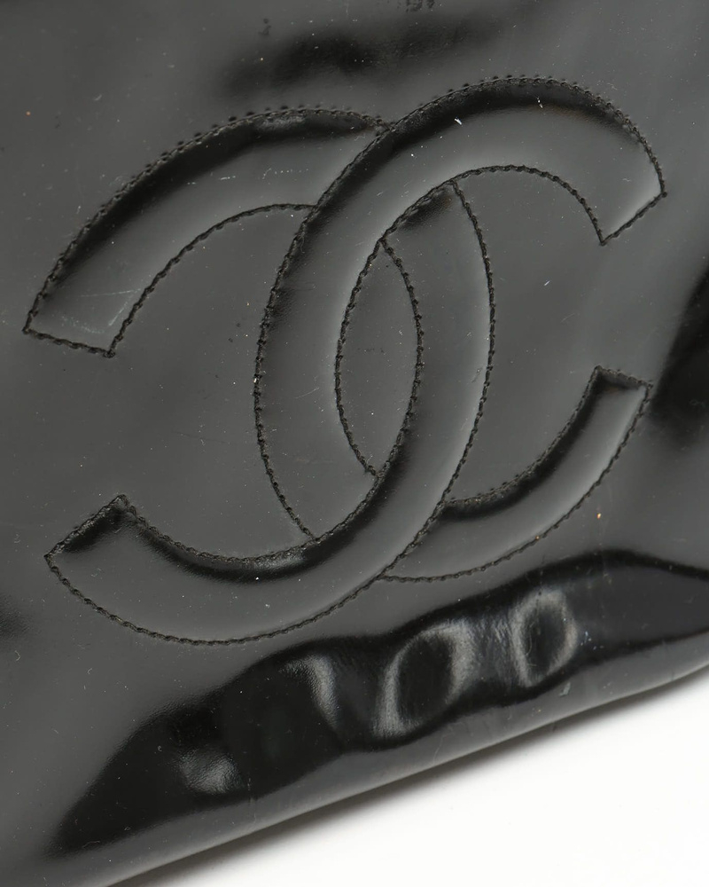 Chanel CC Patent Vanity Crossbody Bag