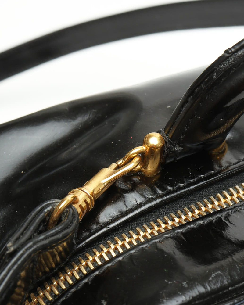 Chanel CC Patent Vanity Crossbody Bag