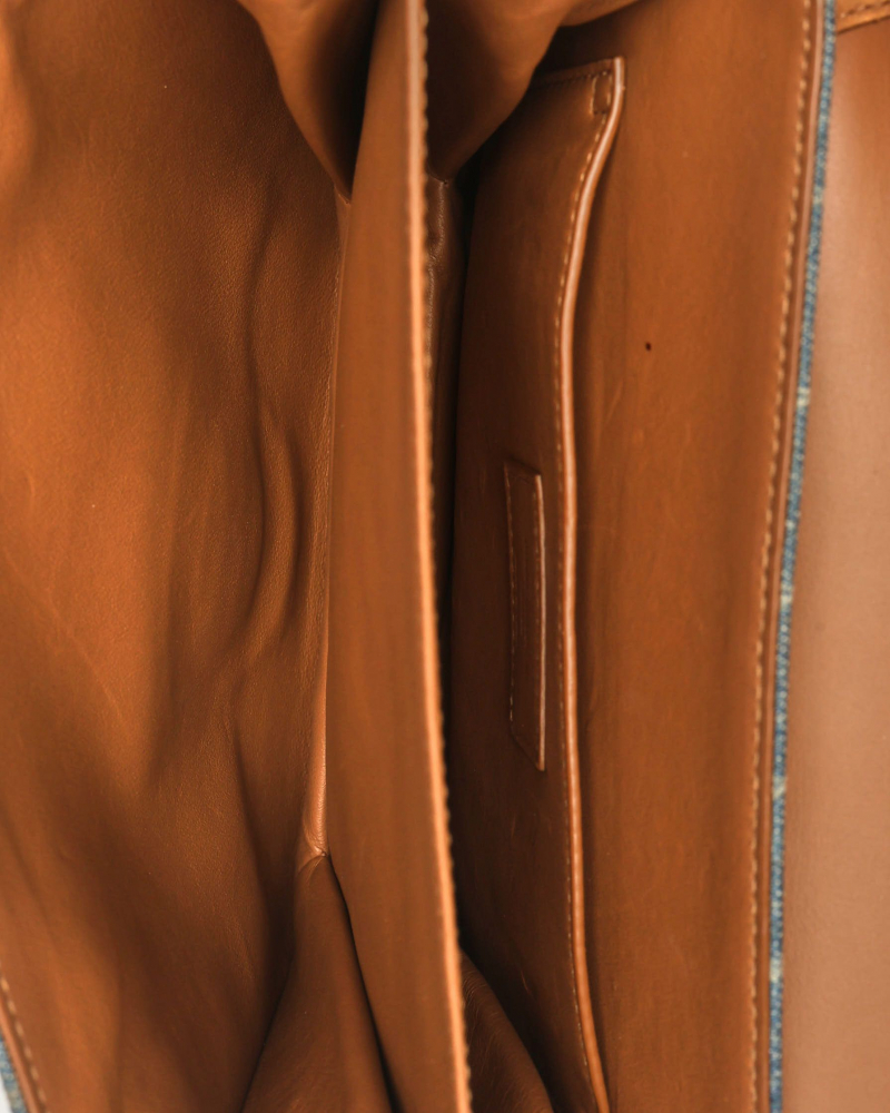 Saint Laurent Monogram Denim Crossbody Bag