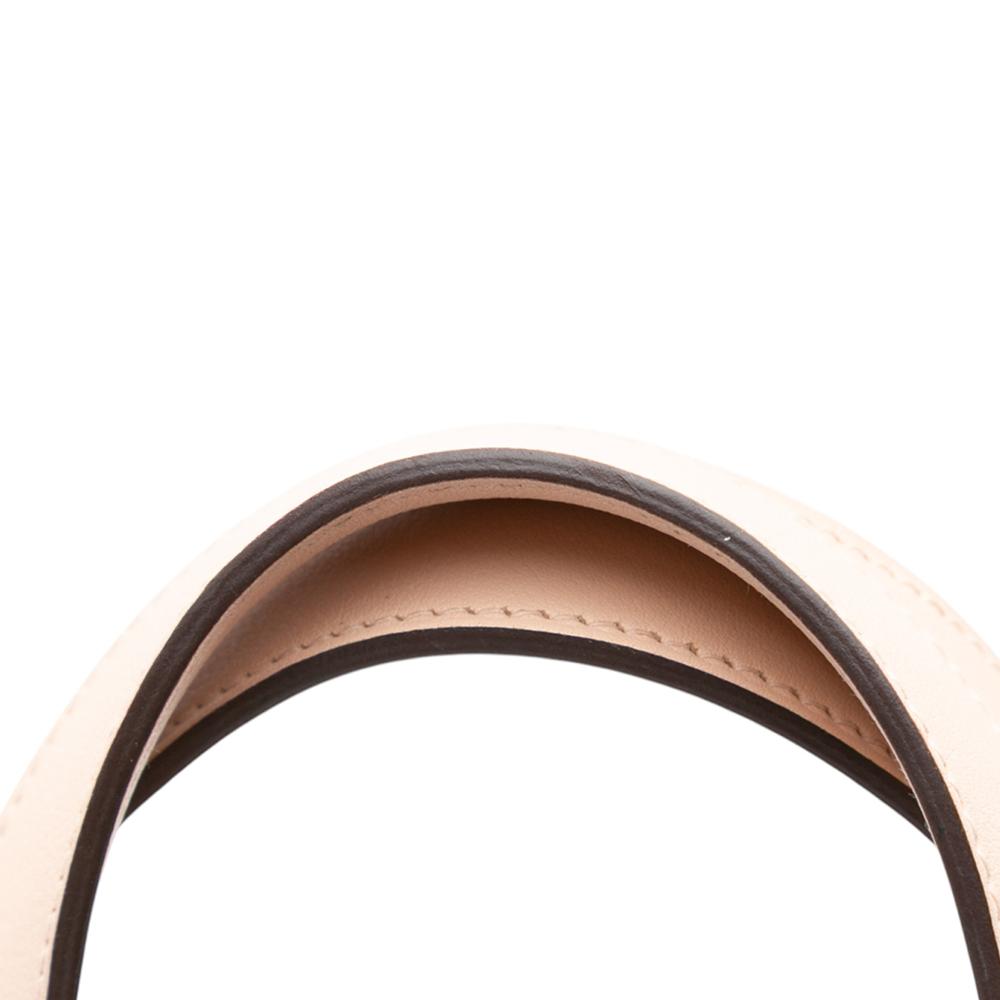 Hermès B Hermès Red Calf Leather Bicolor Clemence and Swift Picotin Lock 22 France