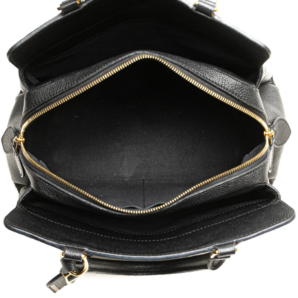 Louis Vuitton B Louis Vuitton Black Monogram Empreinte Leather Vosges MM France