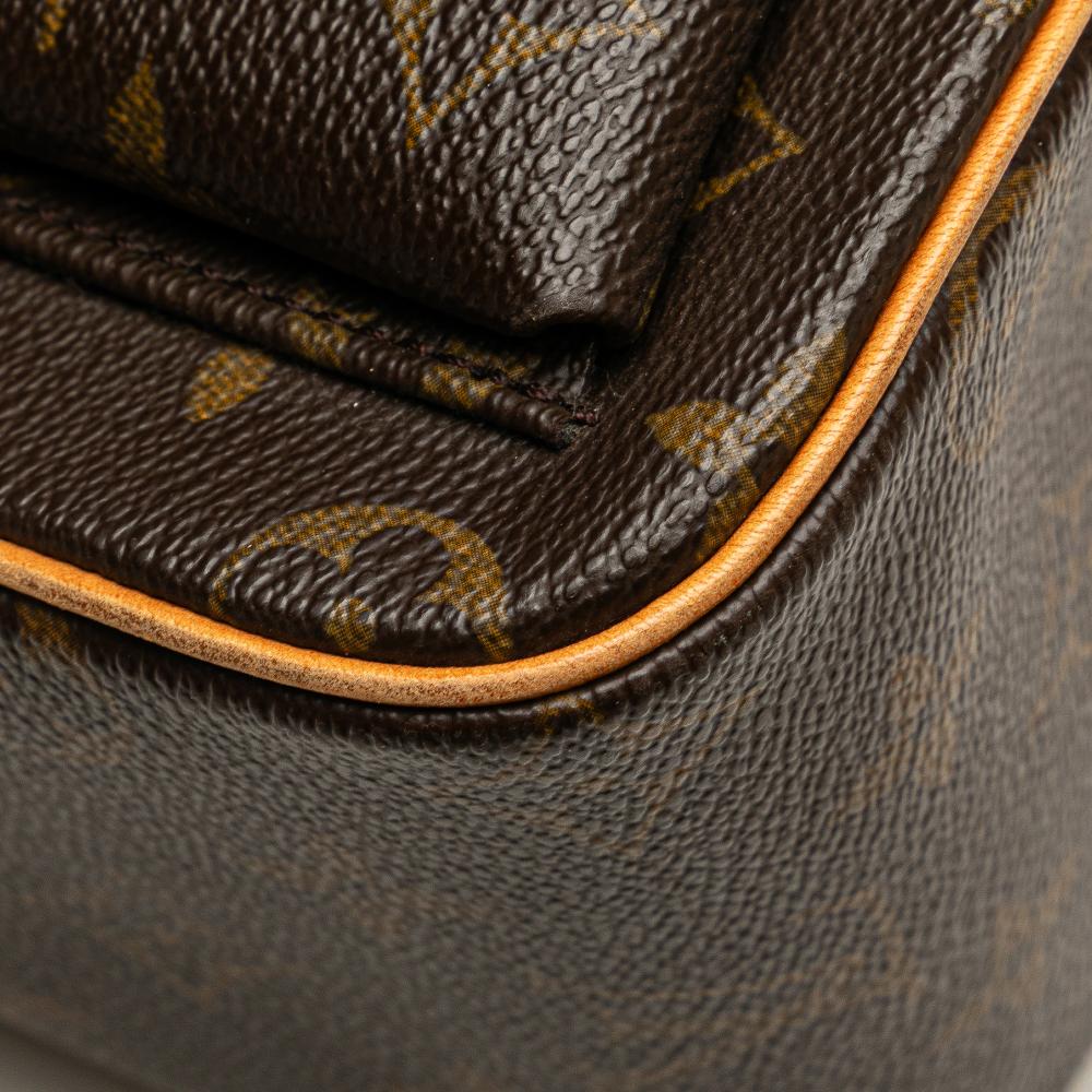 Louis Vuitton B Louis Vuitton Brown Monogram Canvas Fabric Monogram Viva Cite GM France