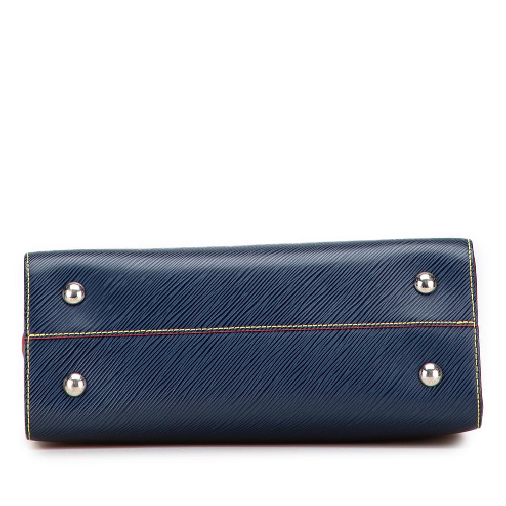 Louis Vuitton B Louis Vuitton Blue Epi Leather Leather Epi Twist Satchel France