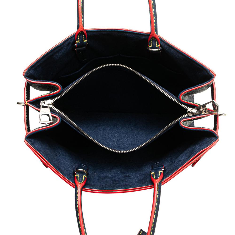 Louis Vuitton B Louis Vuitton Blue Epi Leather Leather Epi Twist Satchel France