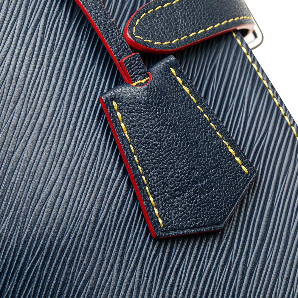 Louis Vuitton B Louis Vuitton Blue Epi Leather Leather Epi Twist Satchel France