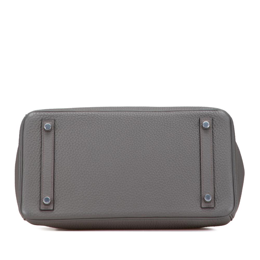 Hermès AB Hermès Gray Calf Leather Togo Birkin Retourne 30 France