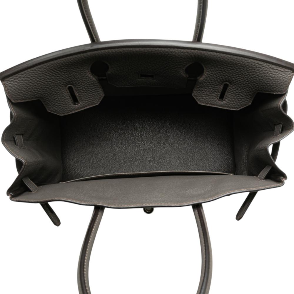 Hermès AB Hermès Gray Calf Leather Togo Birkin Retourne 30 France