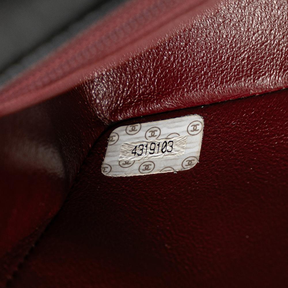 Chanel B Chanel Black Lambskin Leather Leather Mini Square Classic Lambskin Single Flap France