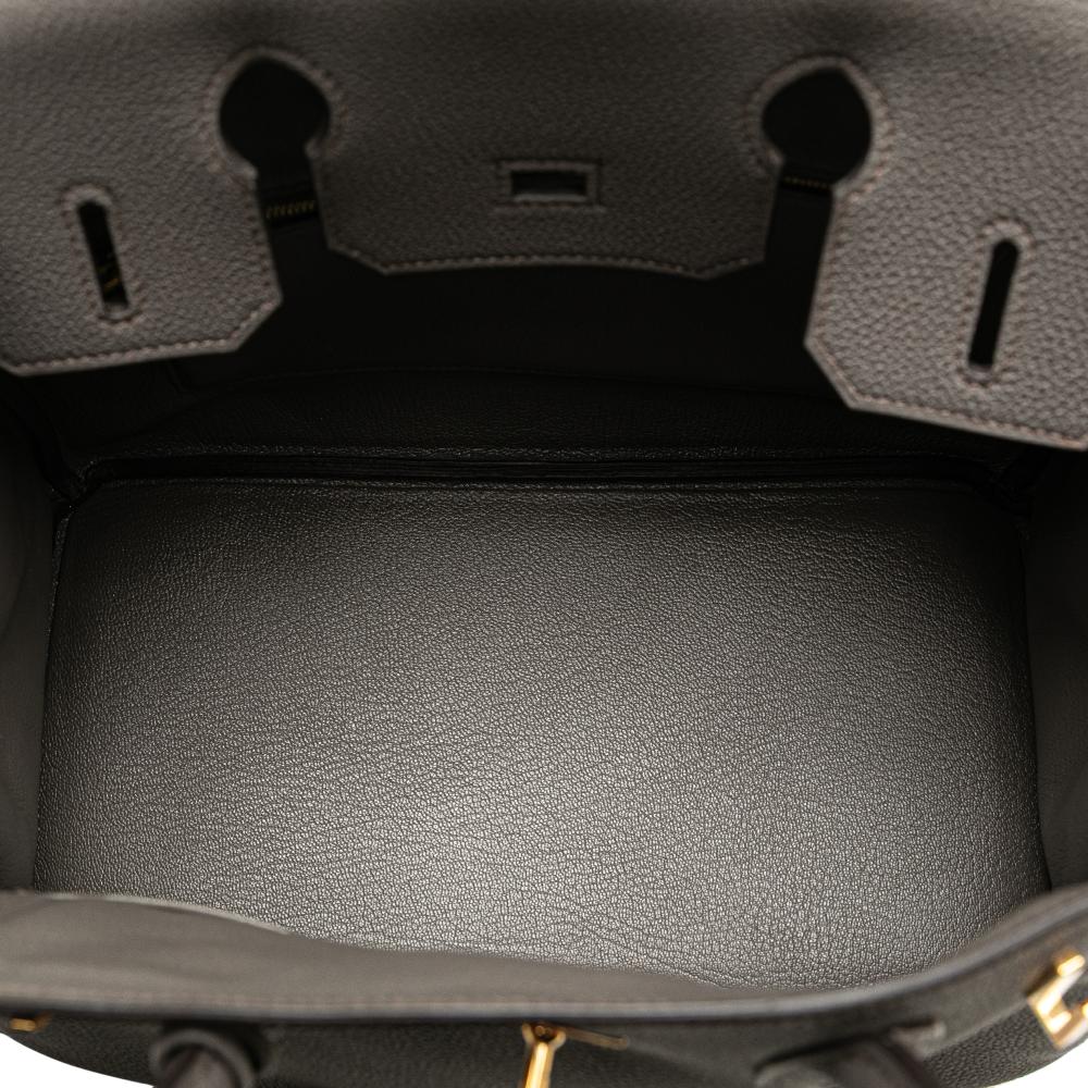 Hermès AB Hermès Gray Calf Leather Togo Birkin Retourne 30 France