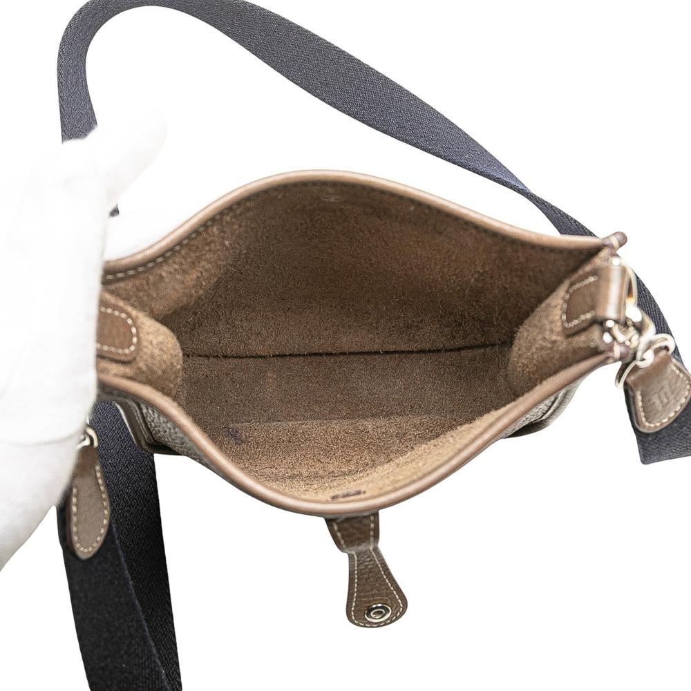 Hermès AB Hermès Brown Taupe Calf Leather Clemence Evelyne TPM France