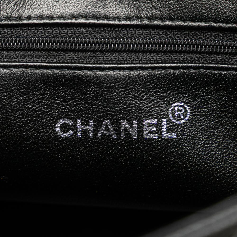 Chanel B Chanel Black Caviar Leather Leather Caviar Medallion Tote France
