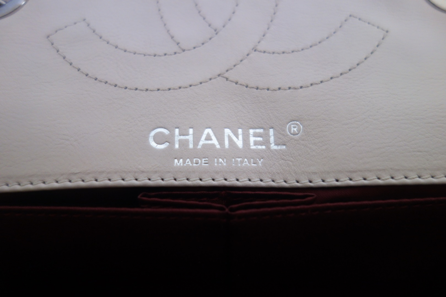 Chanel classic medium beige bag