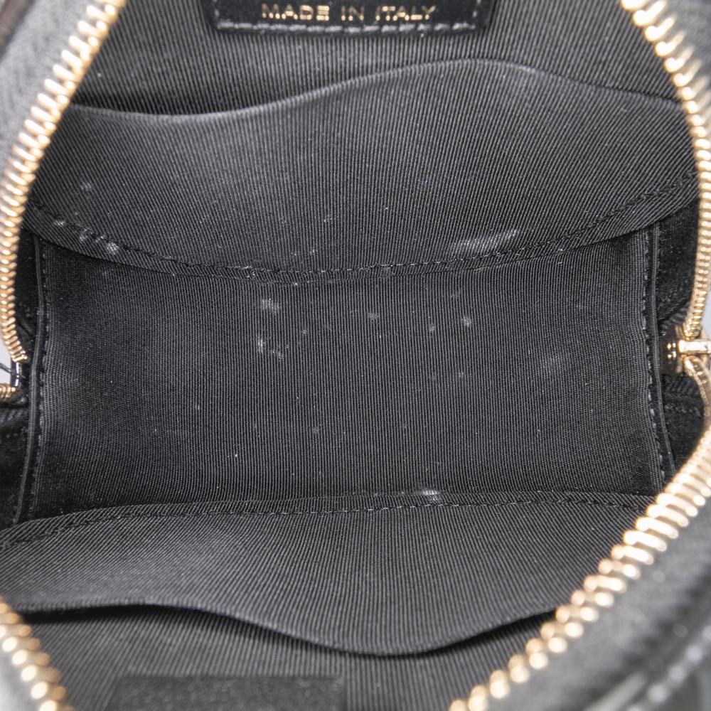 Chanel AB Chanel Black Patent Leather Leather Quilted Patent Round As Earth Crossbody Italy