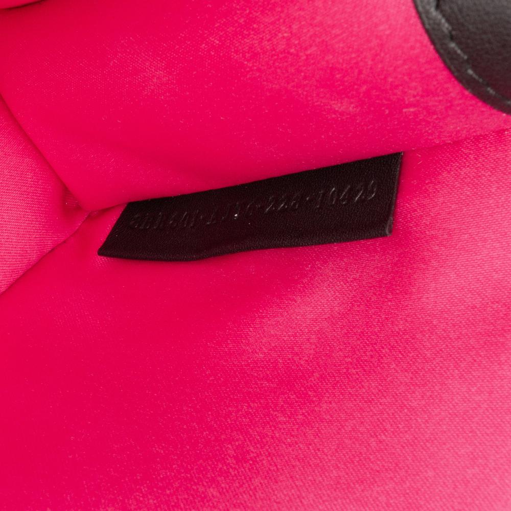 Fendi AB Fendi Black Calf Leather Versace Vitello Seta Fendace Brooch Baguette Satchel Italy