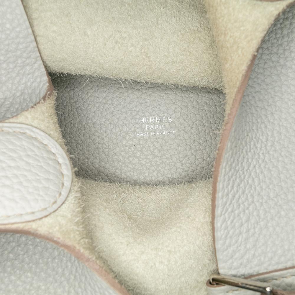 Hermès B Hermès Blue Light Blue Calf Leather Clemence Picotin Lock 26 France