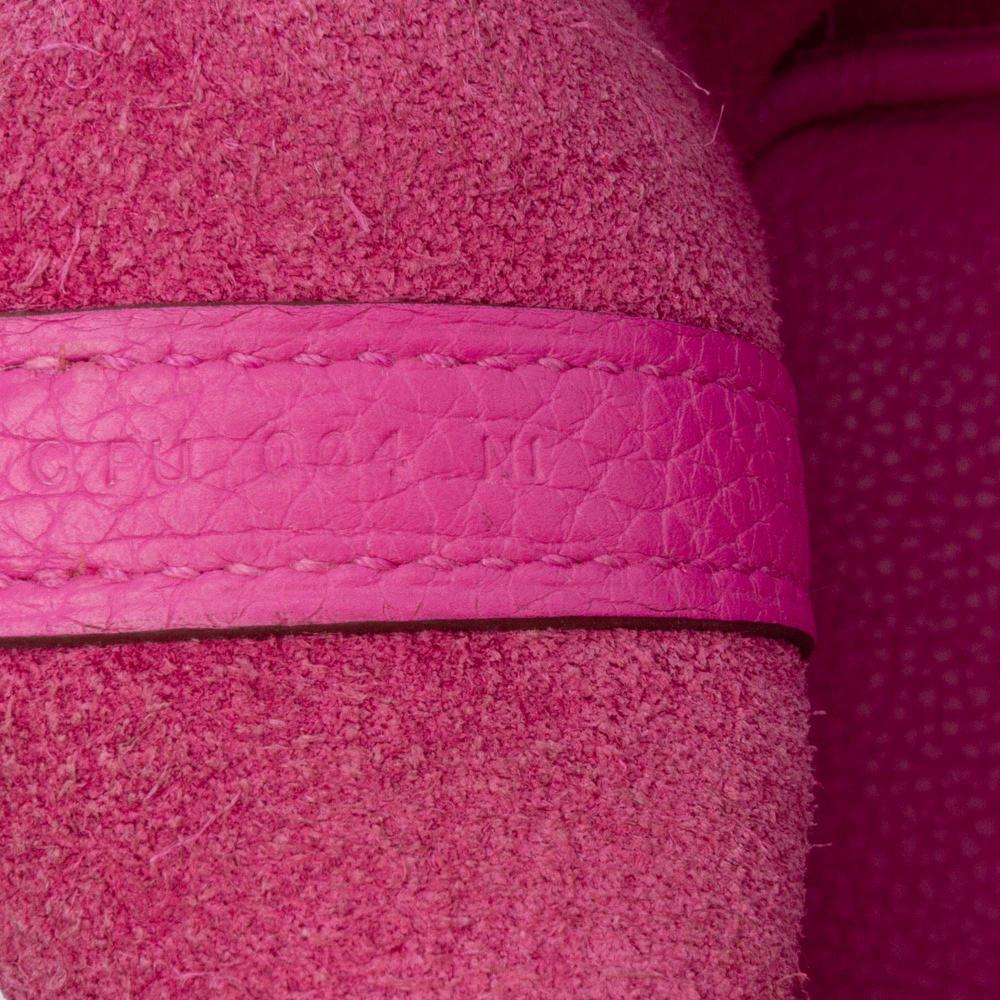 Hermès B Hermès Pink Hot Pink Calf Leather Clemence Picotin Lock 18 France