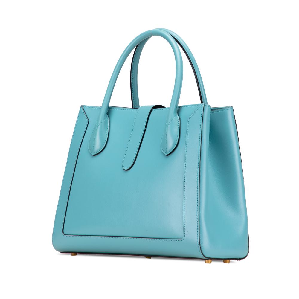 Gucci AB Gucci Blue Light Blue Calf Leather Medium skin Jackie 1961 Tote Italy