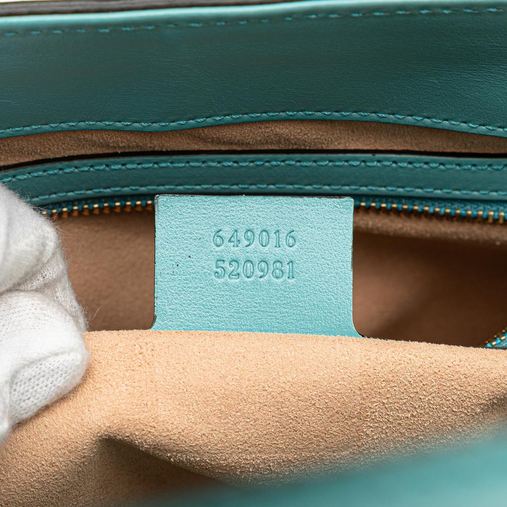 Gucci AB Gucci Blue Light Blue Calf Leather Medium skin Jackie 1961 Tote Italy