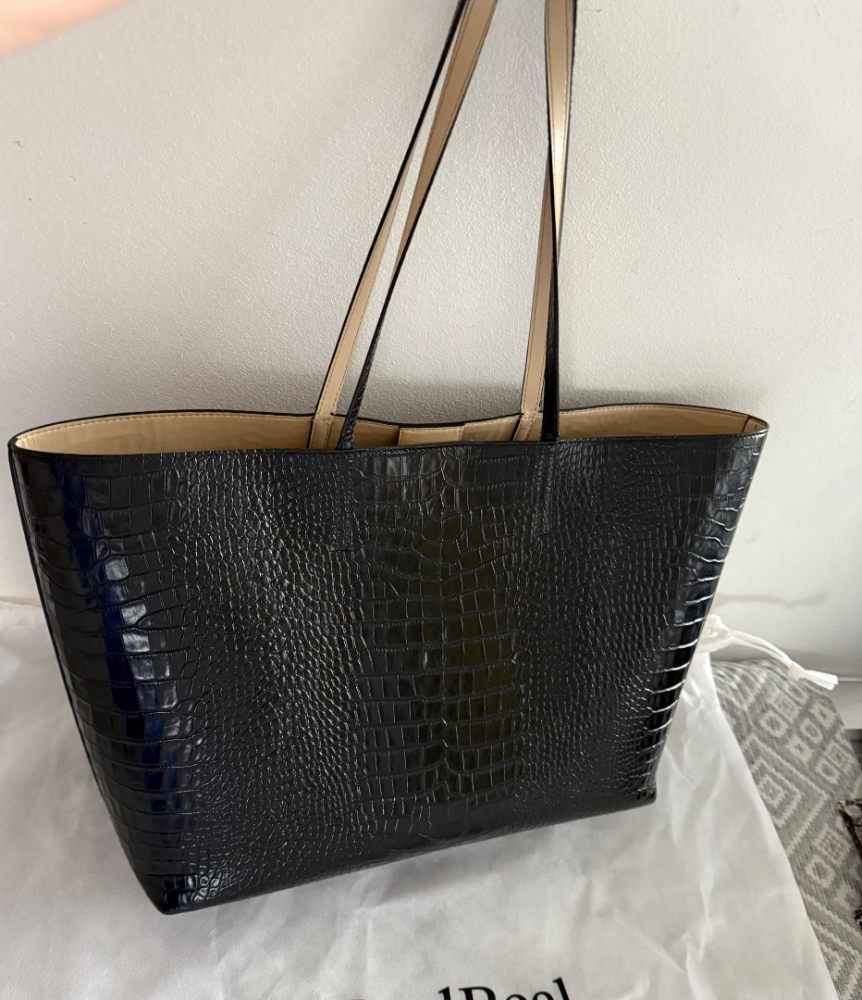 Jimmy Choo Grand fourre-tout East West gaufré au crocodile