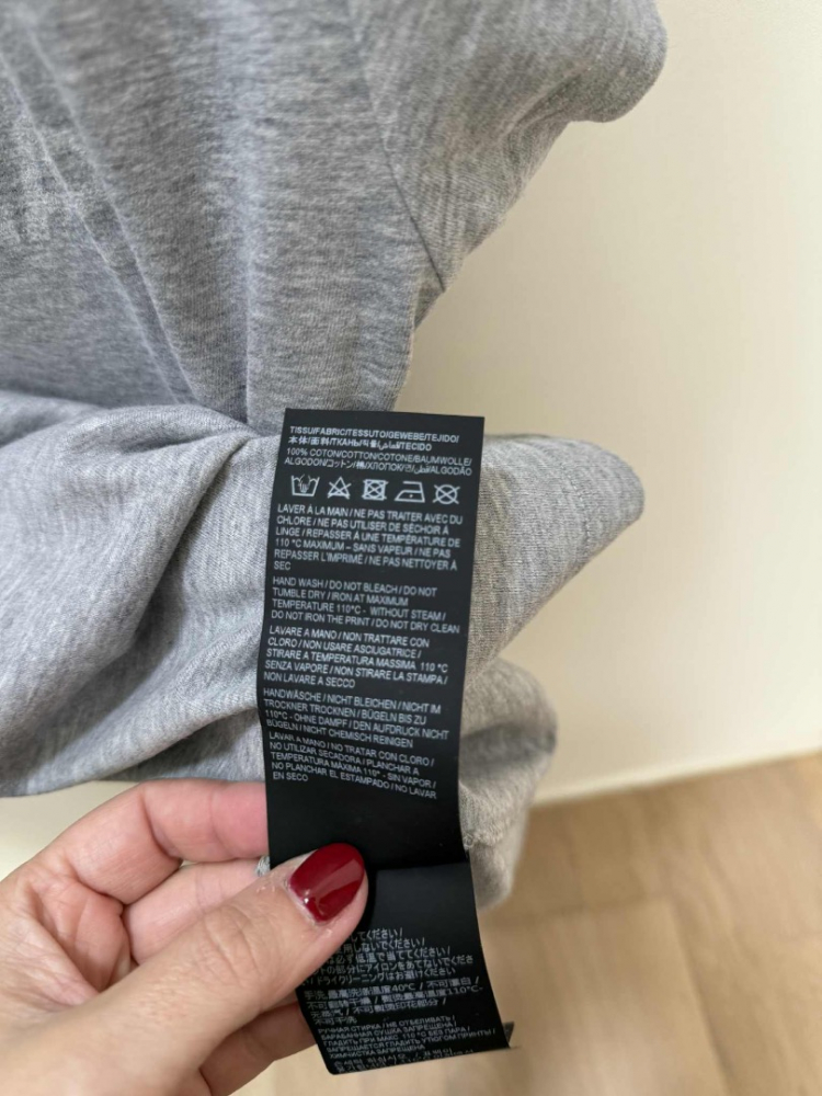 Saint Laurent T-shirt en coton à imprimé Reverse Logo