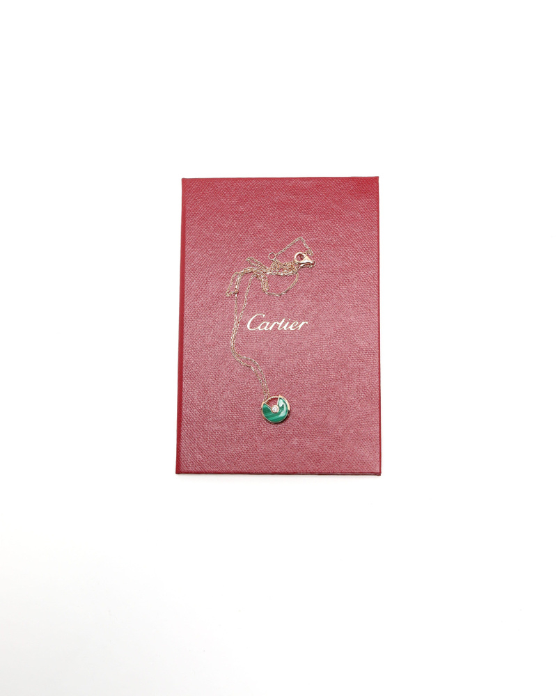 Cartier Amulette de Cartier Malachite Necklace