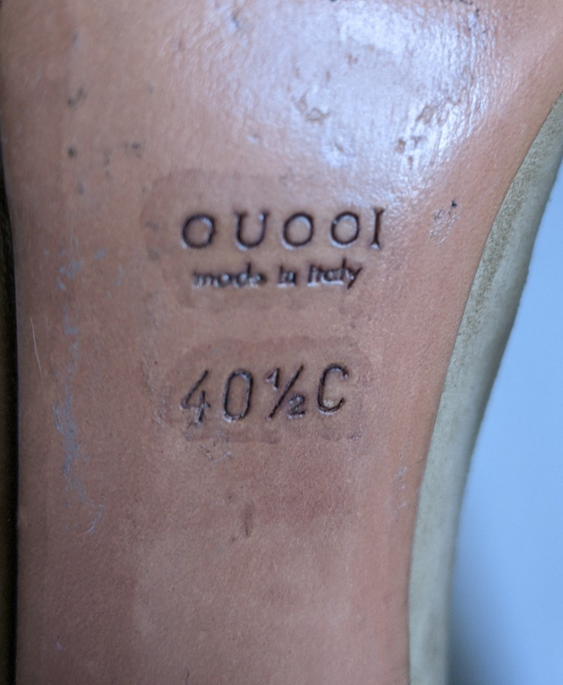 Gucci Escarpins en cuir velours et velours 40.5