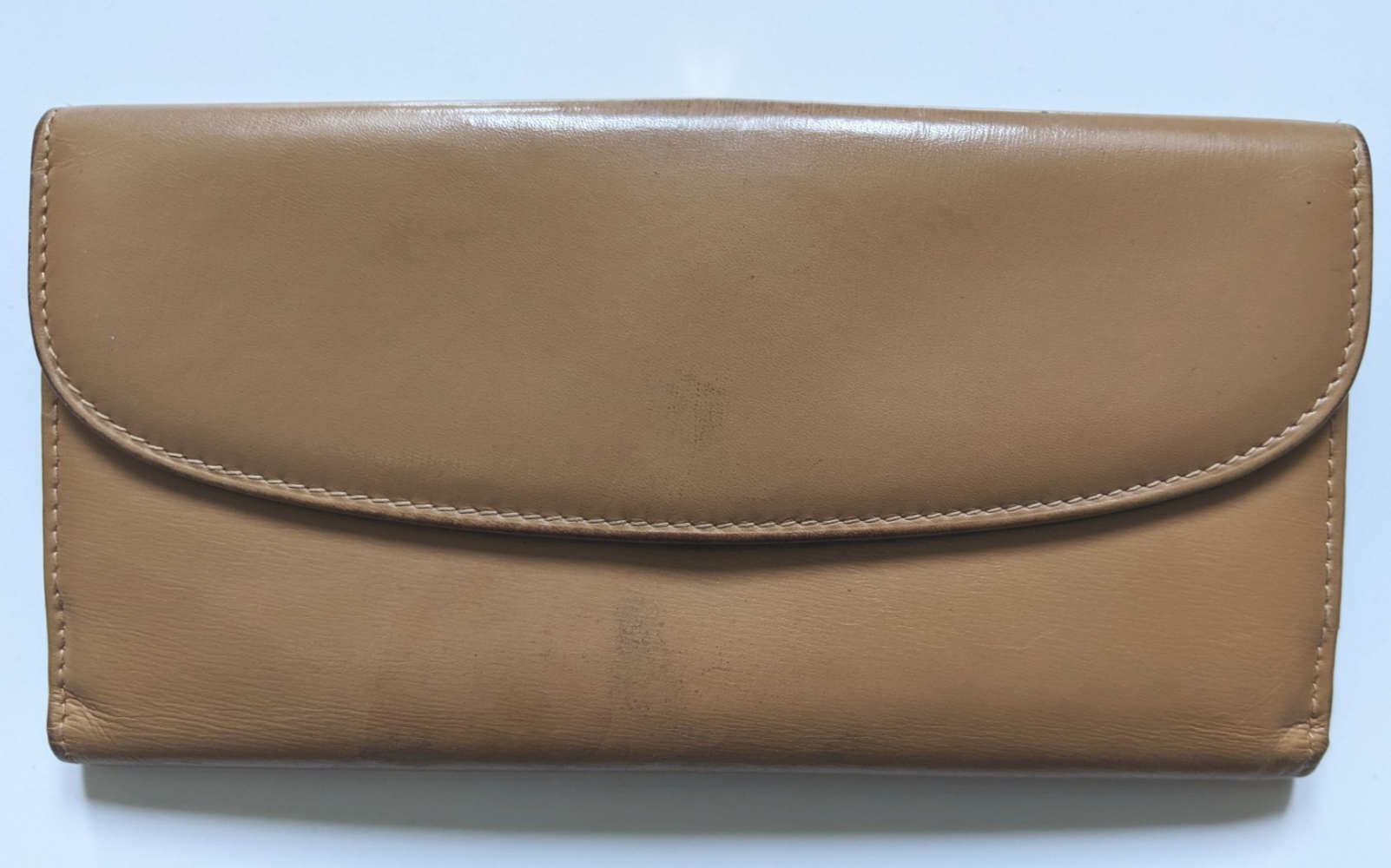 Gucci Porte-monnaie/portefeuille en cuir camel