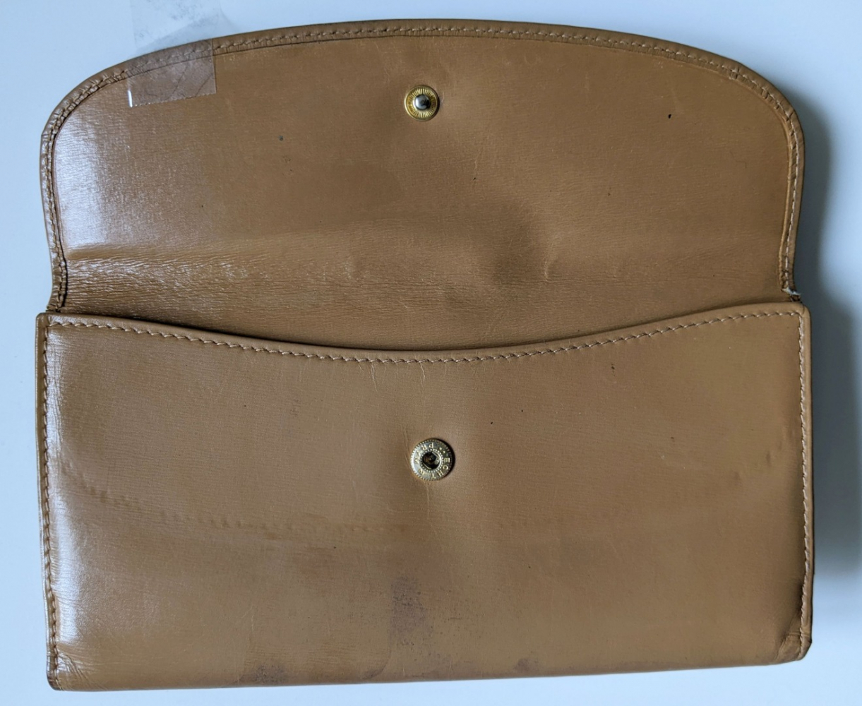 Gucci Porte-monnaie/portefeuille en cuir camel