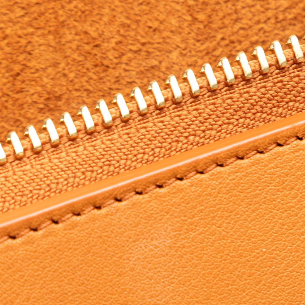 Celine B Celine Brown with Black Calf Leather MIni Bicolor Belt Bag Italy