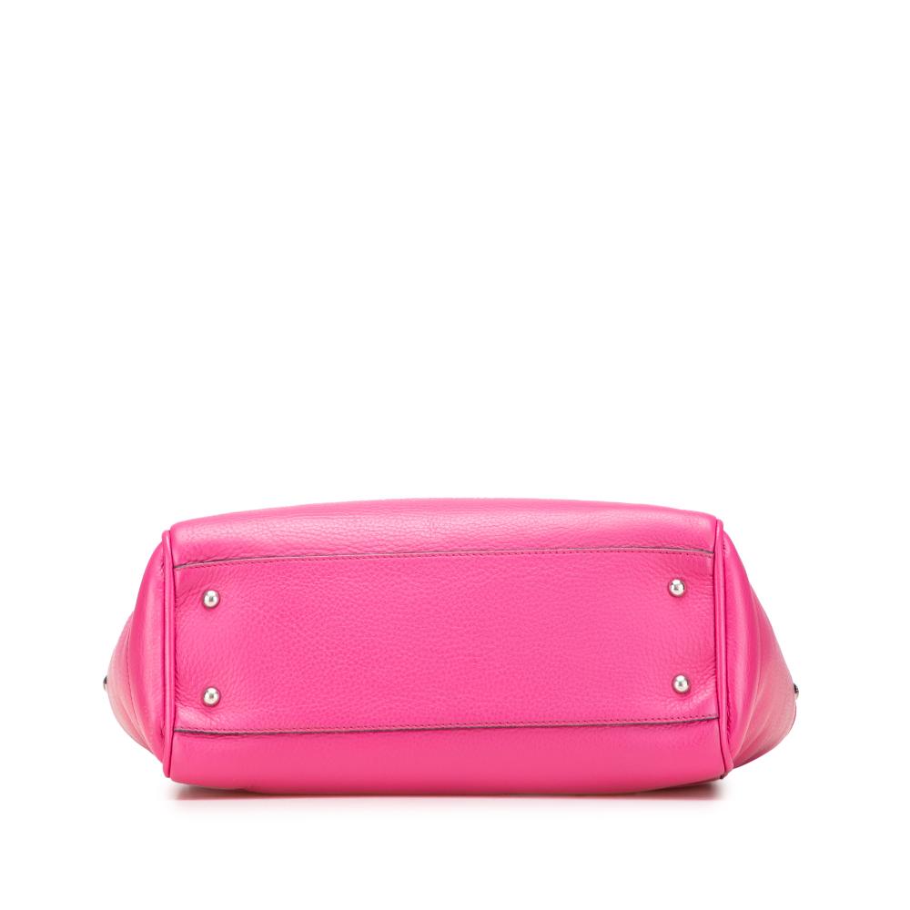 Loewe B LOEWE Pink Hot Pink Calf Leather Heritage Tote Spain