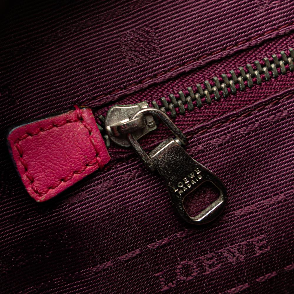 Loewe B LOEWE Pink Hot Pink Calf Leather Heritage Tote Spain
