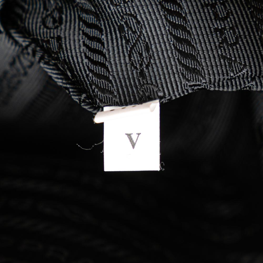 Prada B Prada Black Saffiano Leather and City Calf Esplanade Satchel Italy