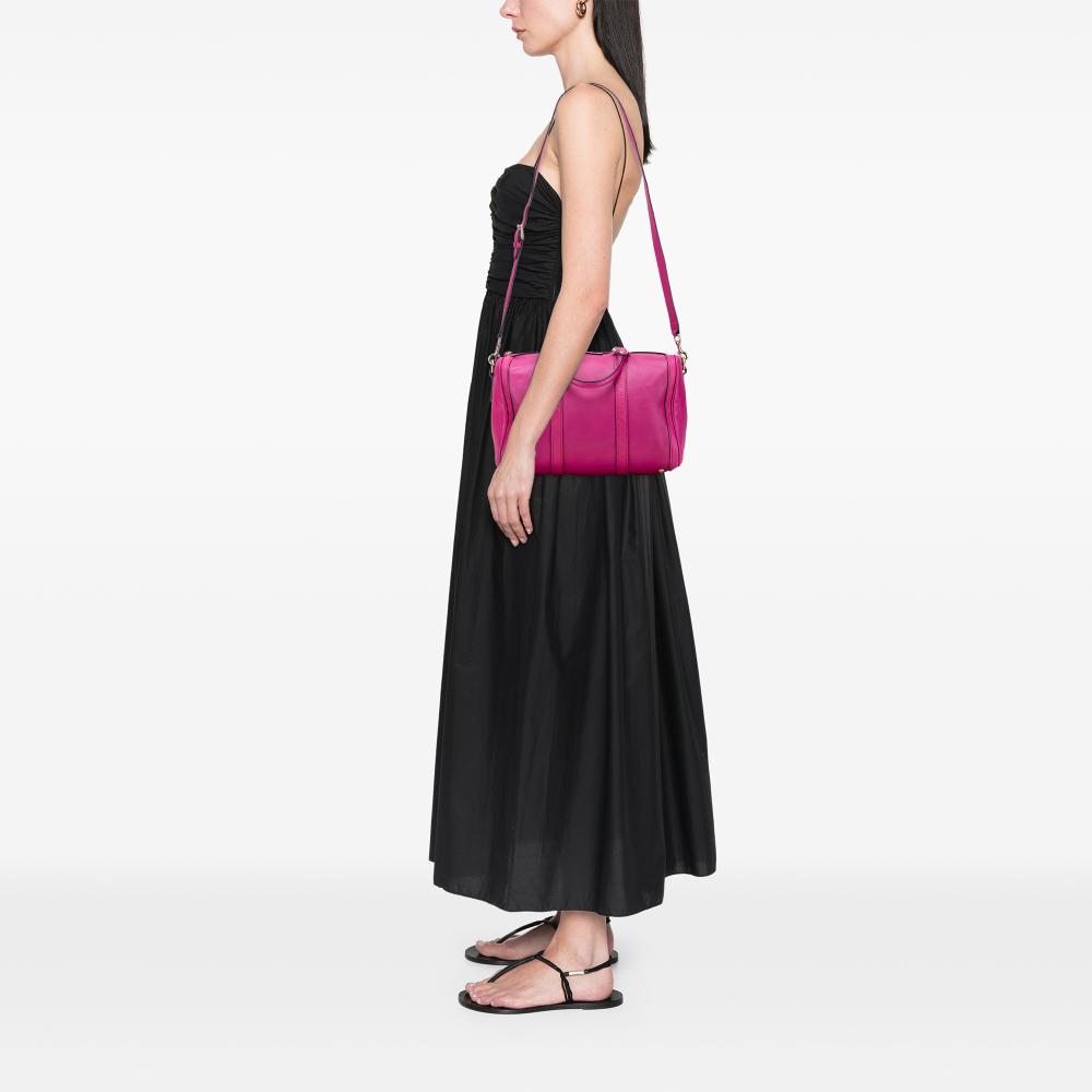 Gucci B Gucci Pink Dark Pink Calf Leather skin Joy Boston Bag Italy