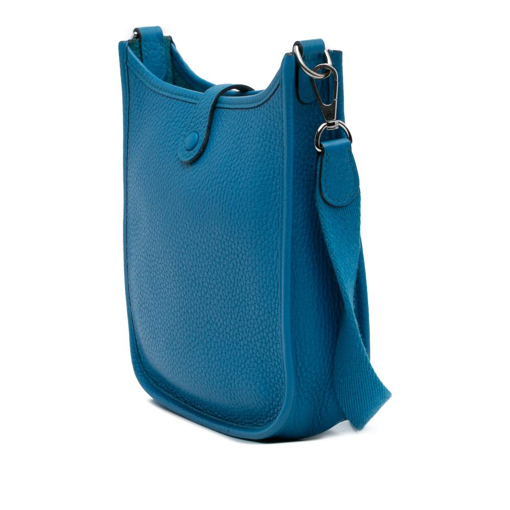 Hermès AB Hermès Blue Calf Leather Clemence Evelyne TPM 16 France
