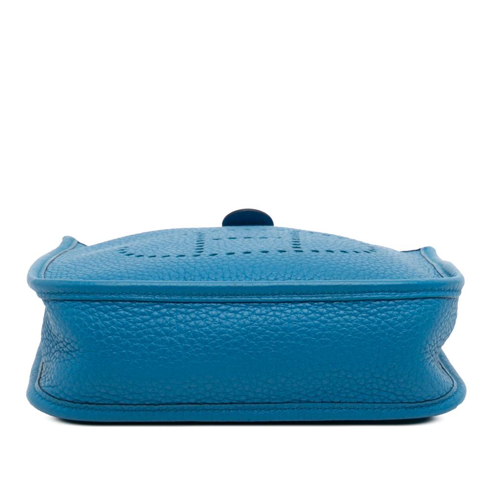 Hermès AB Hermès Blue Calf Leather Clemence Evelyne TPM 16 France