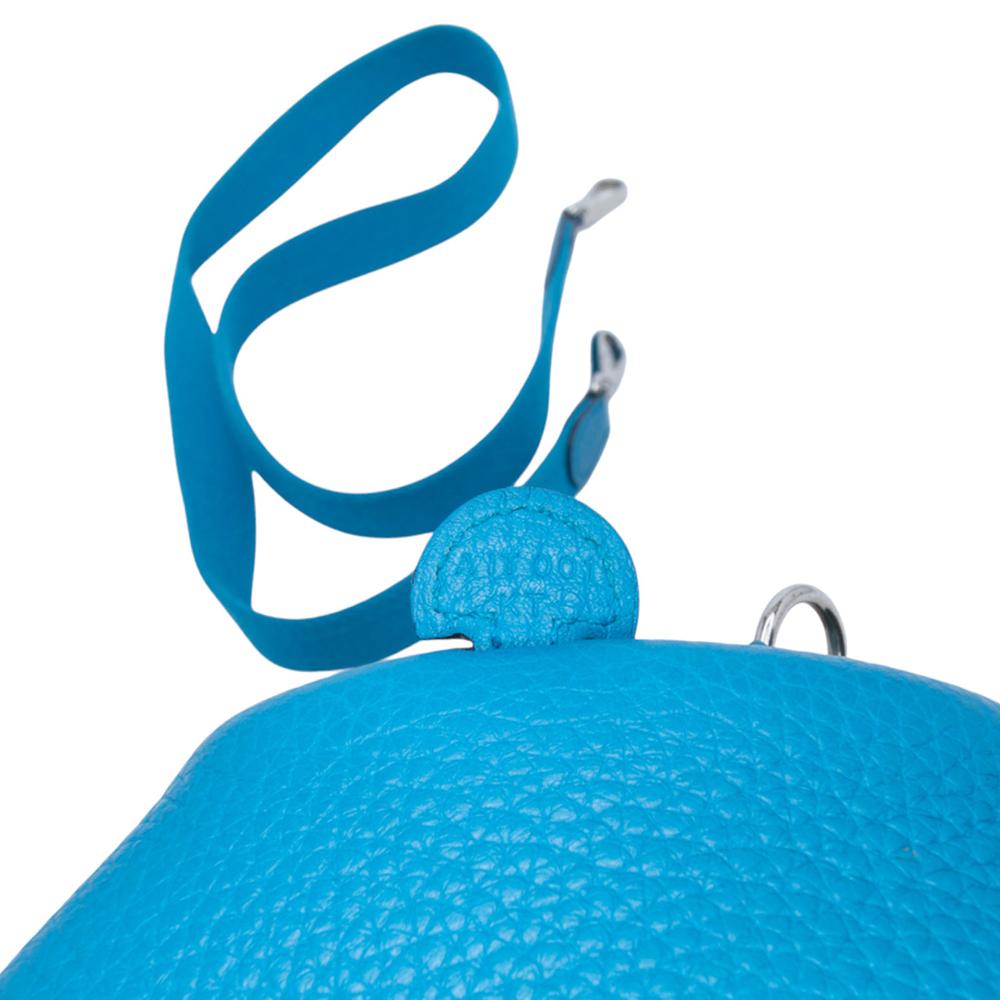 Hermès AB Hermès Blue Calf Leather Clemence Evelyne TPM 16 France