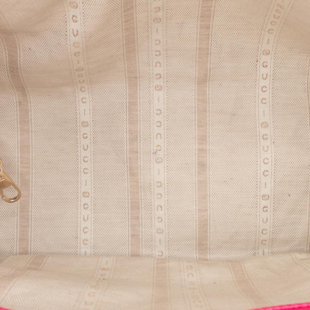 Gucci B Gucci Pink Calf Leather skin Swing Top Handle Satchel Italy