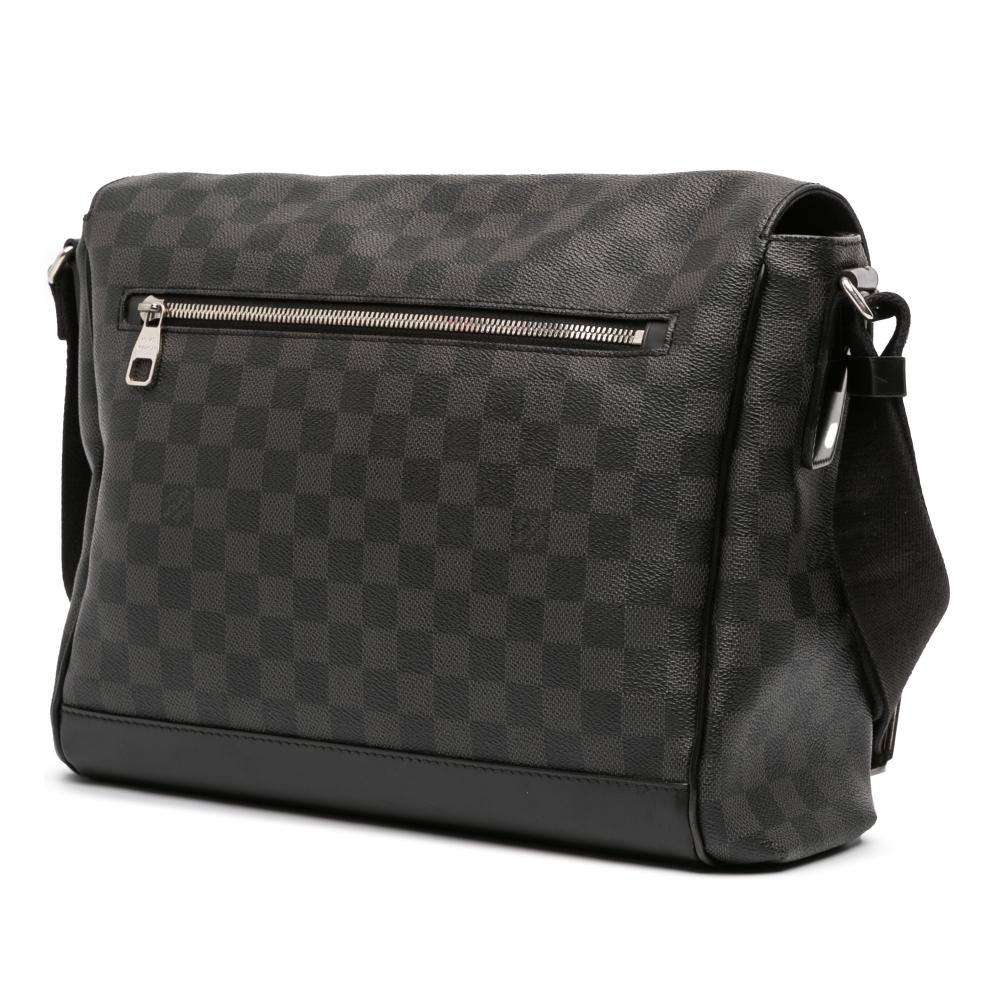 Louis Vuitton B Louis Vuitton Black Damier Canvas Fabric Damier Graphite Skyline Messenger MM France