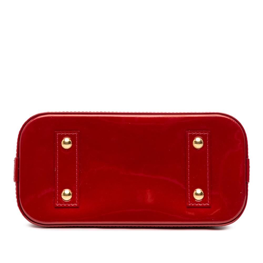 Louis Vuitton B Louis Vuitton Red Vernis Leather Leather Monogram Vernis Alma BB France