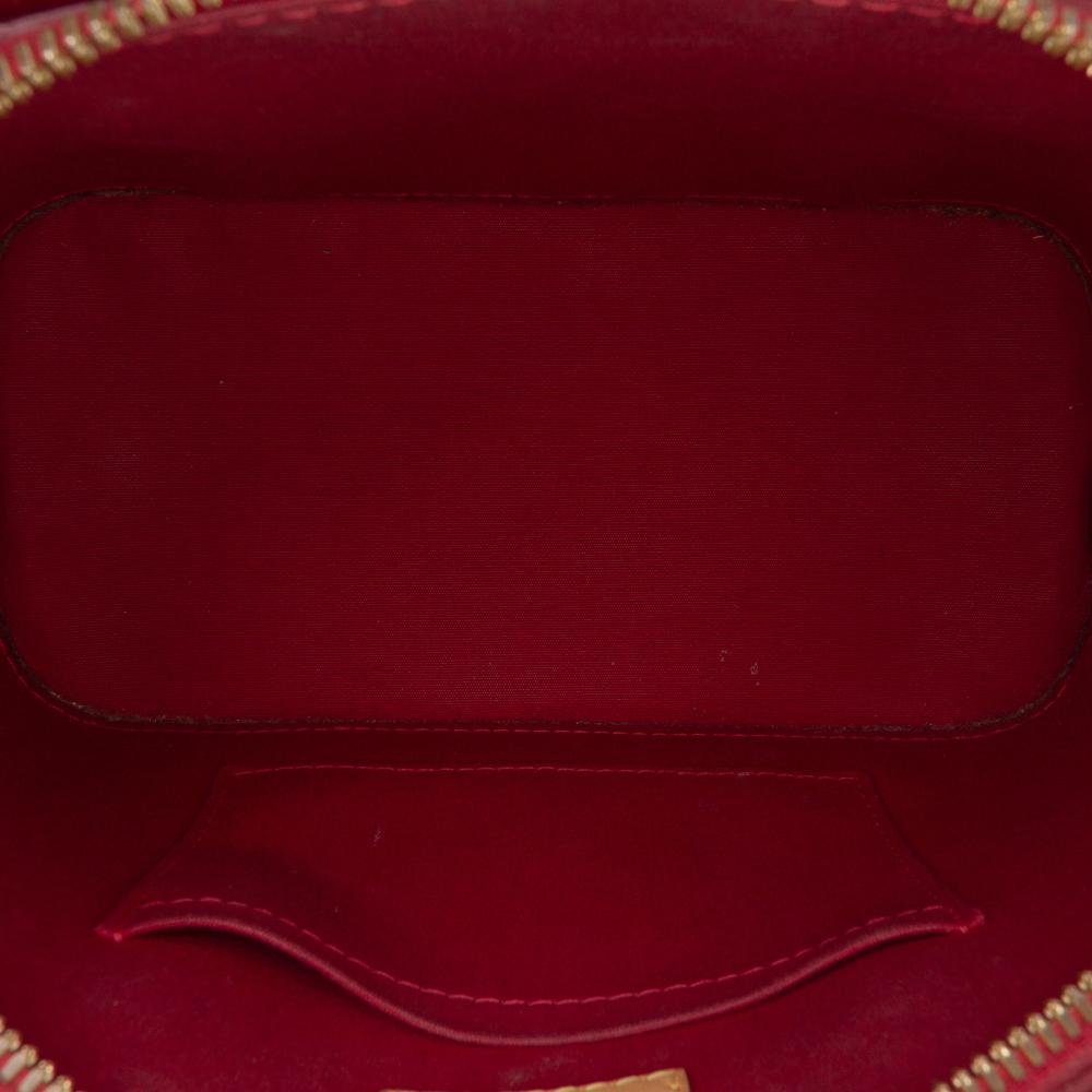 Louis Vuitton B Louis Vuitton Red Vernis Leather Leather Monogram Vernis Alma BB France