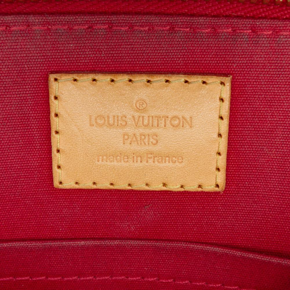 Louis Vuitton B Louis Vuitton Red Vernis Leather Leather Monogram Vernis Alma BB France