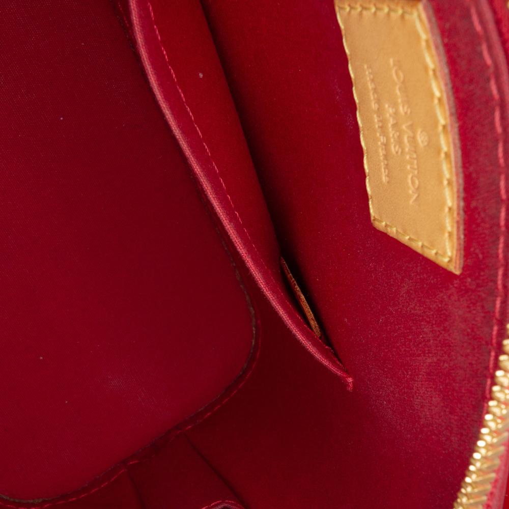 Louis Vuitton B Louis Vuitton Red Vernis Leather Leather Monogram Vernis Alma BB France