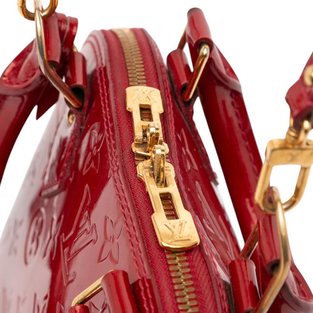 Louis Vuitton B Louis Vuitton Red Vernis Leather Leather Monogram Vernis Alma BB France