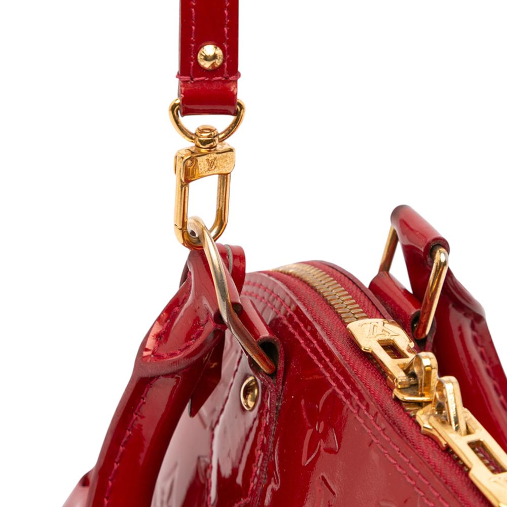 Louis Vuitton B Louis Vuitton Red Vernis Leather Leather Monogram Vernis Alma BB France