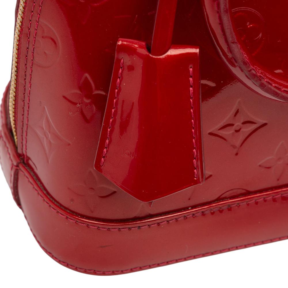 Louis Vuitton B Louis Vuitton Red Vernis Leather Leather Monogram Vernis Alma BB France