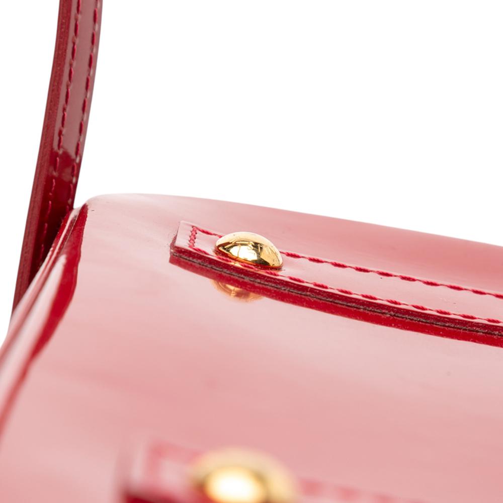 Louis Vuitton B Louis Vuitton Red Vernis Leather Leather Monogram Vernis Alma BB France