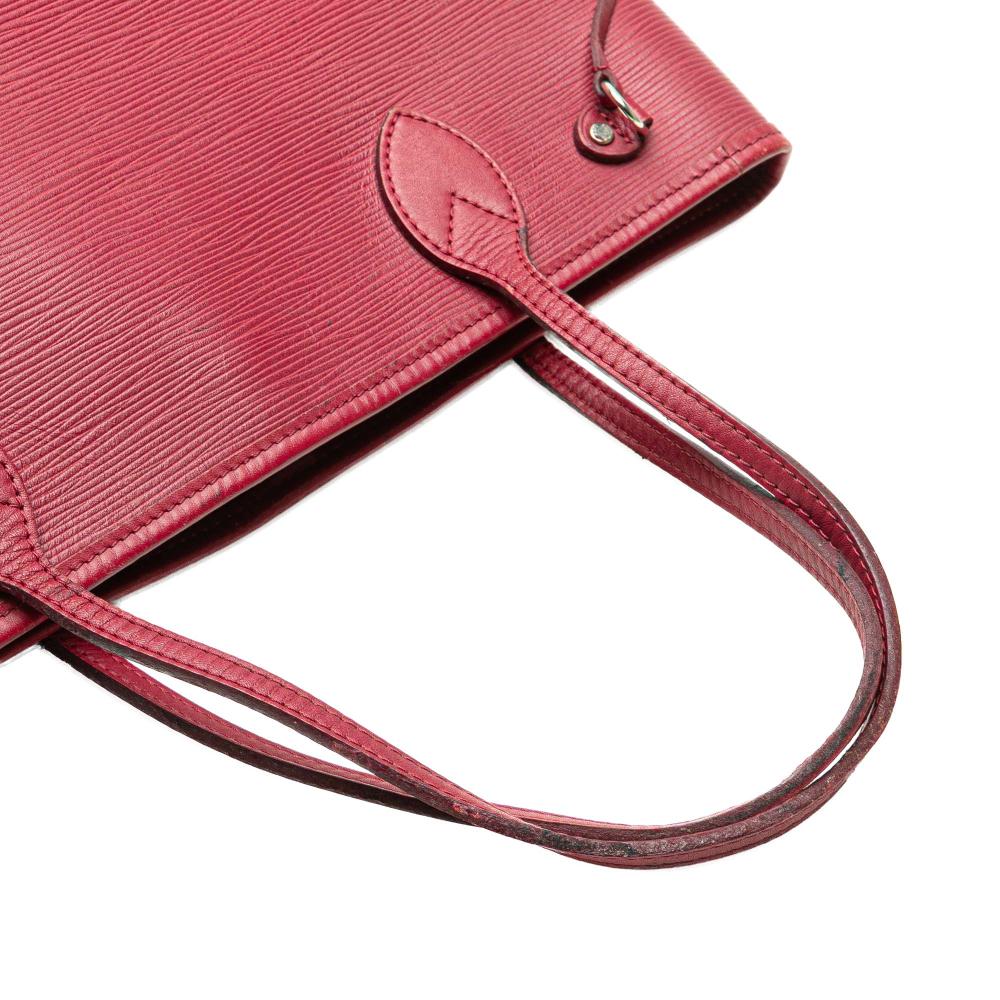 Louis Vuitton B Louis Vuitton Pink Dark Pink Epi Leather Leather Epi Neverfull PM Spain