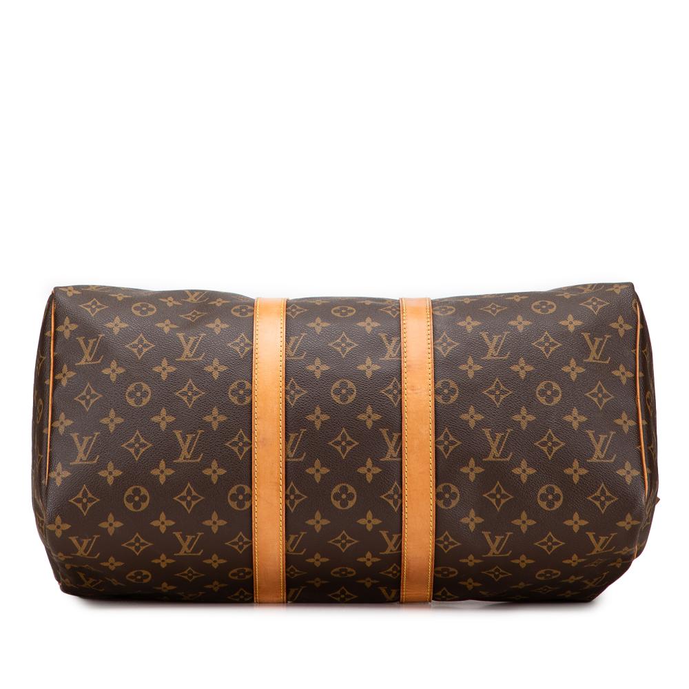 Louis Vuitton B Louis Vuitton Brown Monogram Canvas Fabric Monogram Keepall 45 France