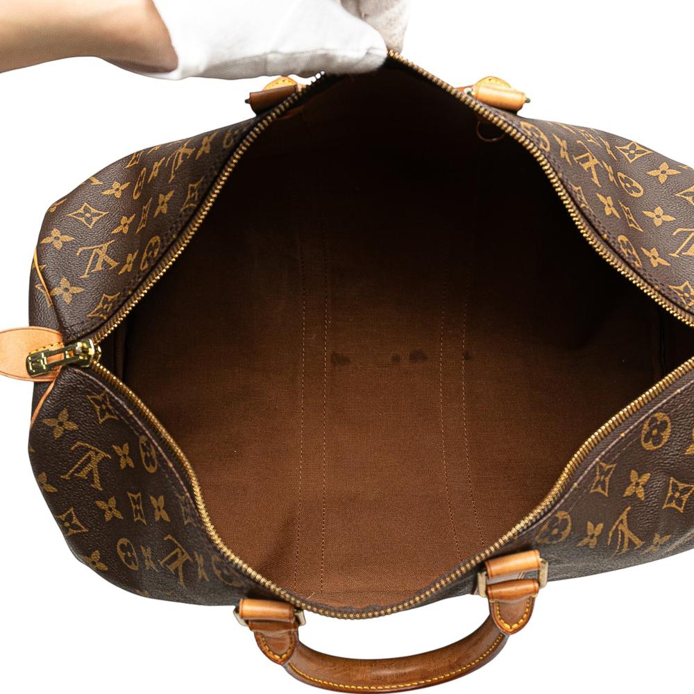 Louis Vuitton B Louis Vuitton Brown Monogram Canvas Fabric Monogram Keepall 45 France