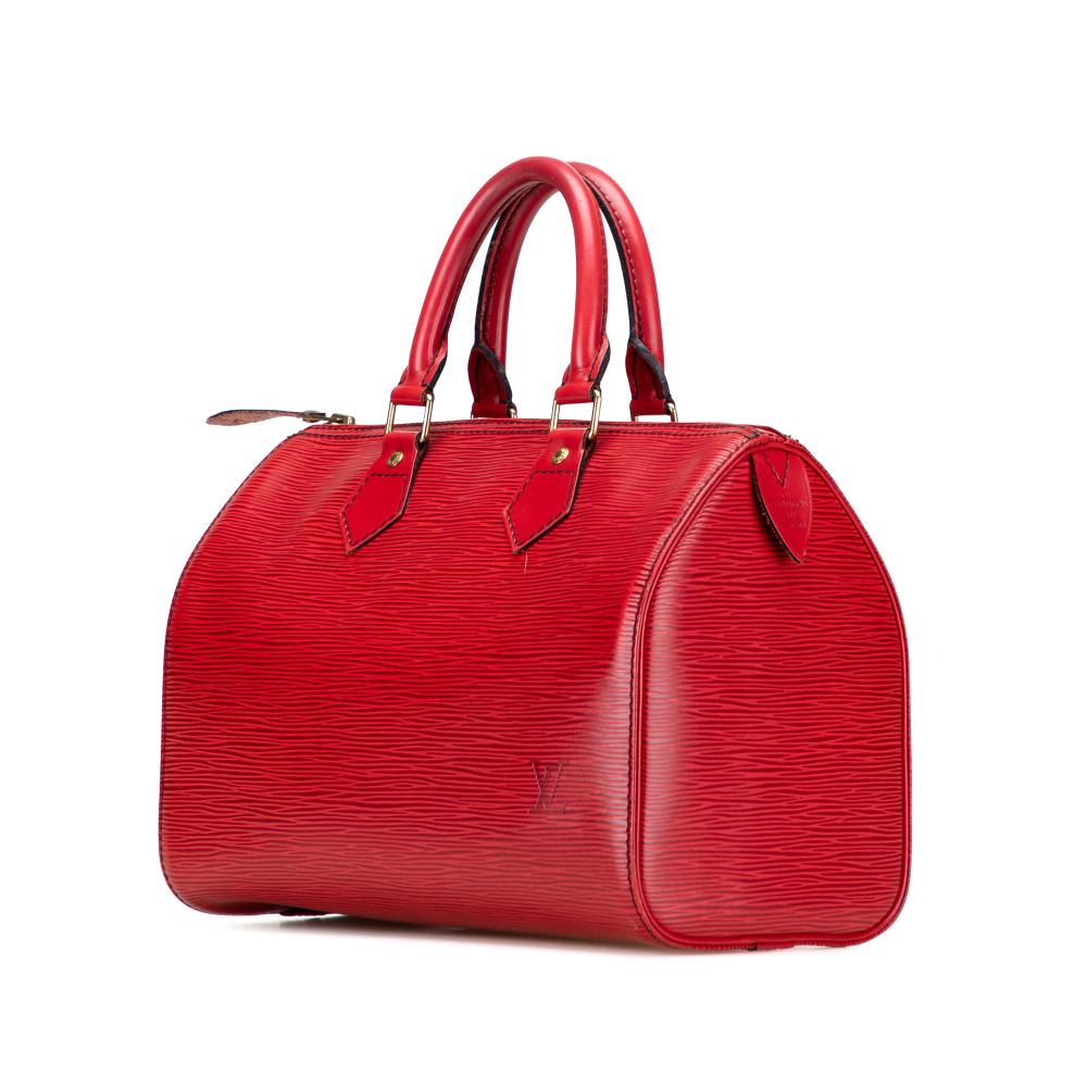 Louis Vuitton B Louis Vuitton Red Epi Leather Leather Epi Speedy 25 France